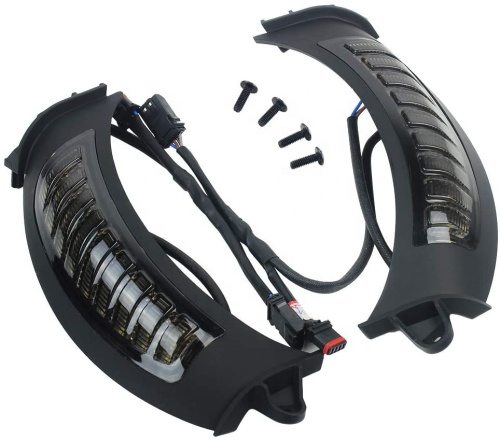 Flush Mount Front Road Glide Led Turn Signals for Ultra FLTRU Special FLTRX 2015 2016 2017 2018 2019 2020