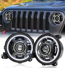 Jeep Wrangler jl 9-up uchun yuqori yorqinlikdagi 2018 dyuymli LED faralarni o'zgartirish to'plami