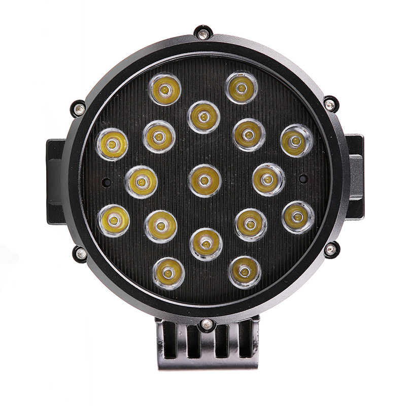 51W 6 inch Round Led Offroad Lights Jeep Wrangler Off Road Lights 6 inch  Round Led
