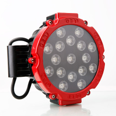 چراغ‌های آفرود ال‌دی گرد 51 واتی چراغ‌های آفرود جیپ رانگلر چراغ‌های رانندگی دور LED 6 اینچی