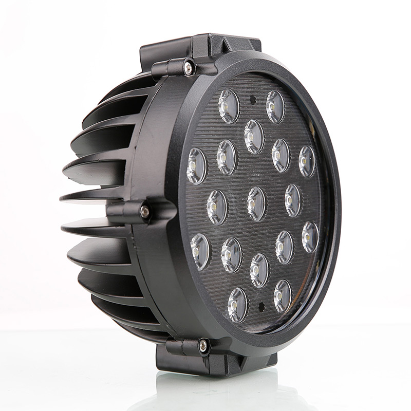 51W 6 inch Round Led Offroad Lights Jeep Wrangler Off Road Lights 6 inch  Round Led