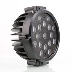 51 W 6 collu apaļie LED bezceļa lukturi Jeep Wrangler apvidus gaismas 6 collu apaļie LED braukšanas lukturi