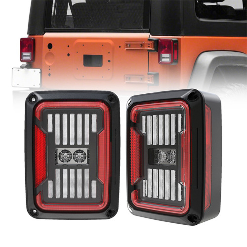 Smoked/Clear Rear Jeep JK Flush Mount Tail Lights Wrangler Jeep JK Led