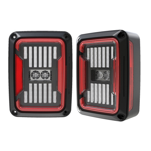 US/EU Version Jeep JK Rear Tail Lights Led Jeep JK Smoked Tail Lights