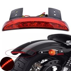 Parafango Posteriore Moto Luci di Frenu à Fendinebbia Posteriore per Harley 883 XL883N XL1200V XL1200X