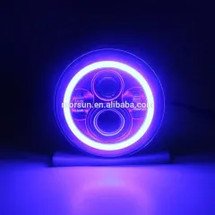 7 英寸 LED 蓝色光环灯适用于吉普牧马人 JK 蓝色光环头灯吉普牧马人改装套件