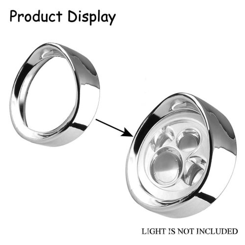 Harley Davidson Headlight Visor Trim Ring Black 7 inch Headlight Trim