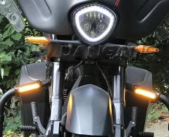 Harley Davidson မော်တော်ဆိုင်ကယ် အဝေးပြေးဘားမီးများ မောင်းနှင်ခြင်းအတွက် DRL ပျက်ဆီးမှုဘားကို တပ်ဆင်ထားသော LED မီးများ