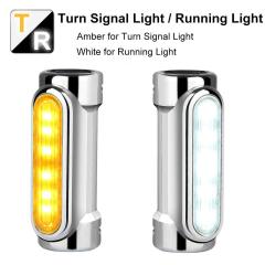 轉向信號燈 DRL 防撞桿安裝 LED 燈適用於哈雷戴維森摩托車公路燈桿駕駛