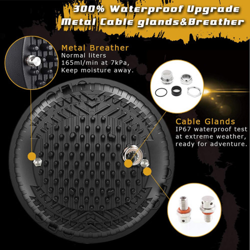 7 inch Round Jeep Jk Oem Led Headlights with Halo Lights Jeep Jk