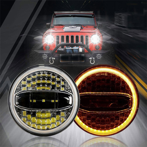 7 inch Round Jeep Jk Oem Led Headlights with Halo Lights Jeep Jk