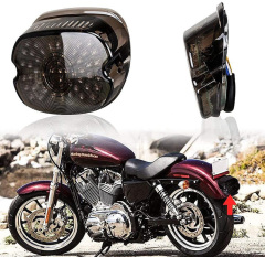 Lampu rem rem tukang pikeun Harley Sportster Dyna FXDL Electra Glides Jalan Raja Motor
