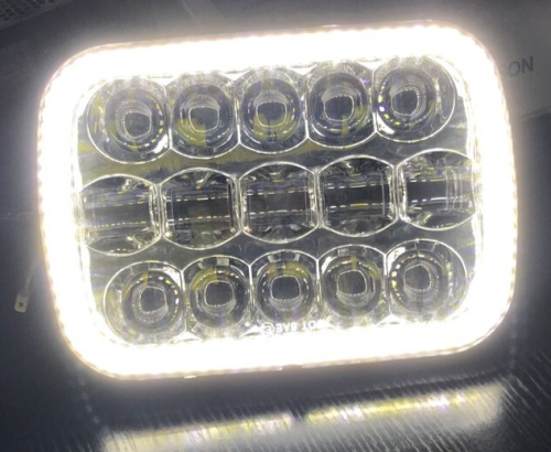 for jeep xj led headlight square projector 5x7 inch led headlight for wrangler cherokee xj