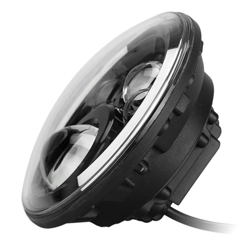 7 Round Led Headlight with Turn Signal Built in Motorcycle Headlight with Integrated Turn Signals