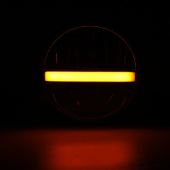 7英寸LED大灯，用于带有高近光DRL转向信号的Royal Enfield投影仪大灯