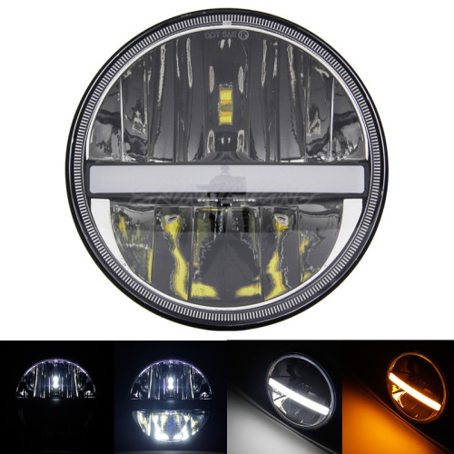 7 inch Led Headlight for Royal Enfield Projector Headlight with High Low beam DRL Turn Signals