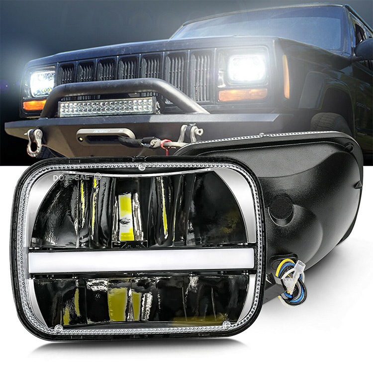 thumbnail image 2 of Front Signal Bumper Lights For Jeep Cherokee (1984-1996), Comanche, Wagoneer – Clear/Chrome 2 of 6