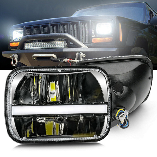 1986-1992 Jeep Comanche Headlight 4x7 inch Rectangular Jeep Comanche MJ Led Headlights Replacement