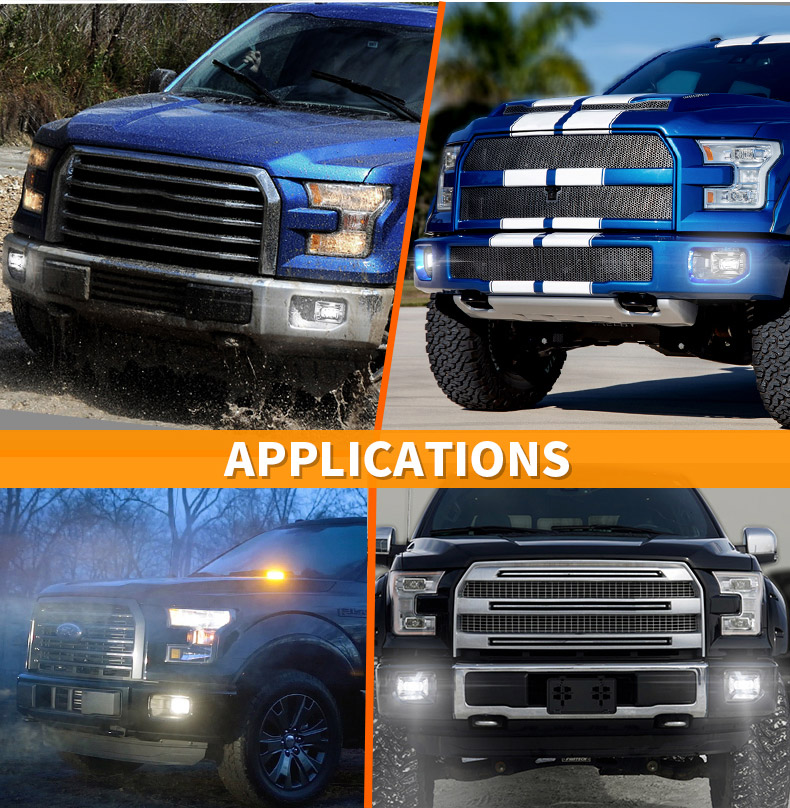 Ford F150A Led Fog Lights Applications