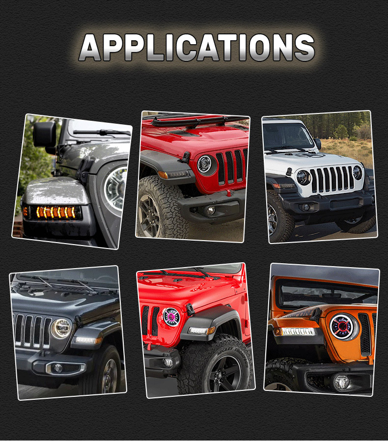 Applications des clignotants séquentiels Jeep JL