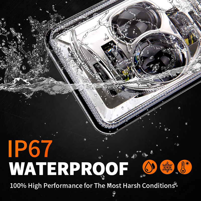 IP67 防水等级 4x6 LED 大灯