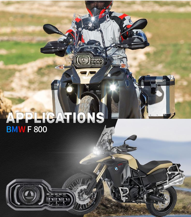 2008-2018 BMW F800GS Led Headlight Application