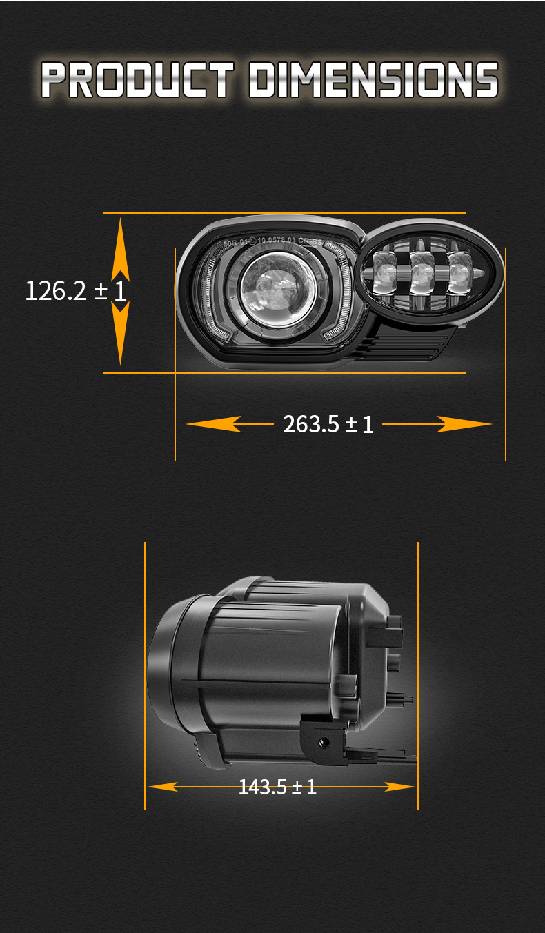 BMW K1200R K1300R Led Far Ölçüsü