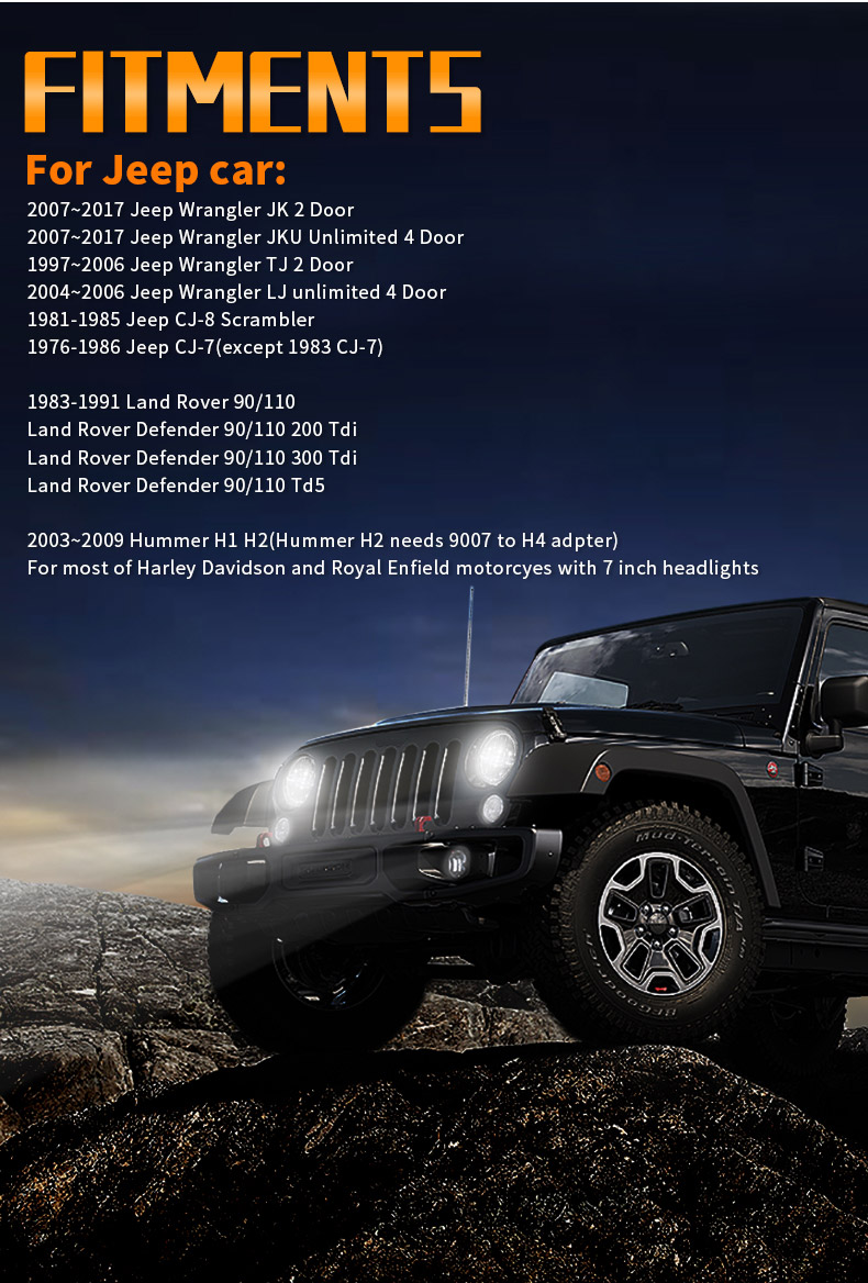 Jeep JK Led Headlights Fitment