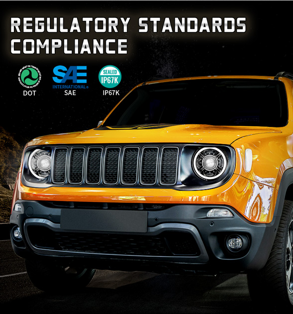 DOT Jeep Renegade Led priekšējie lukturi
