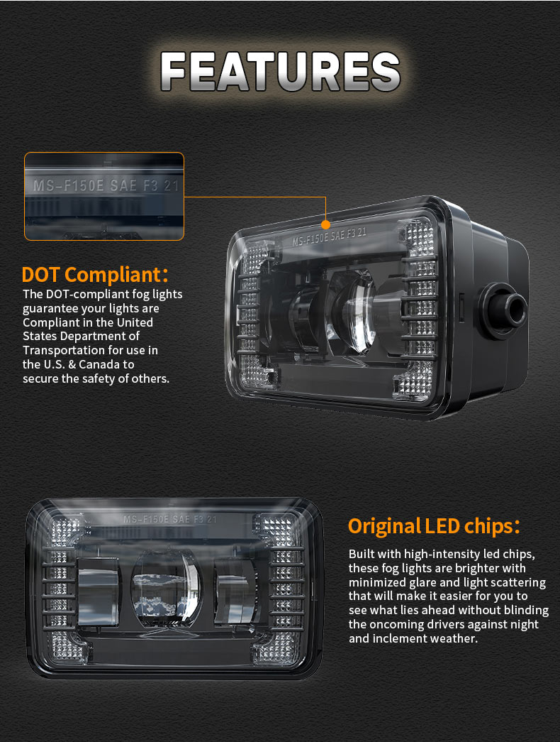 Ford F150 LED tuman chiroqlarining xususiyatlari