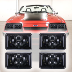 Ford 1979-1986 Mustang Led Headlights DOT Yakagamuchirwa 1979-1986 Mustang Headlights