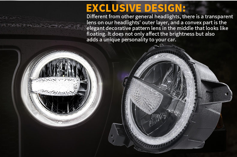 Jeep Wrangler MOAB LED světlomety Exclusive Design