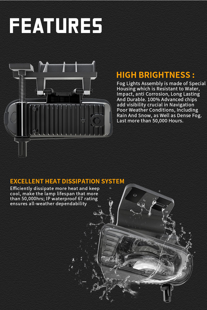 Características do kit de luces antinéboa Chevy Silverado 1500