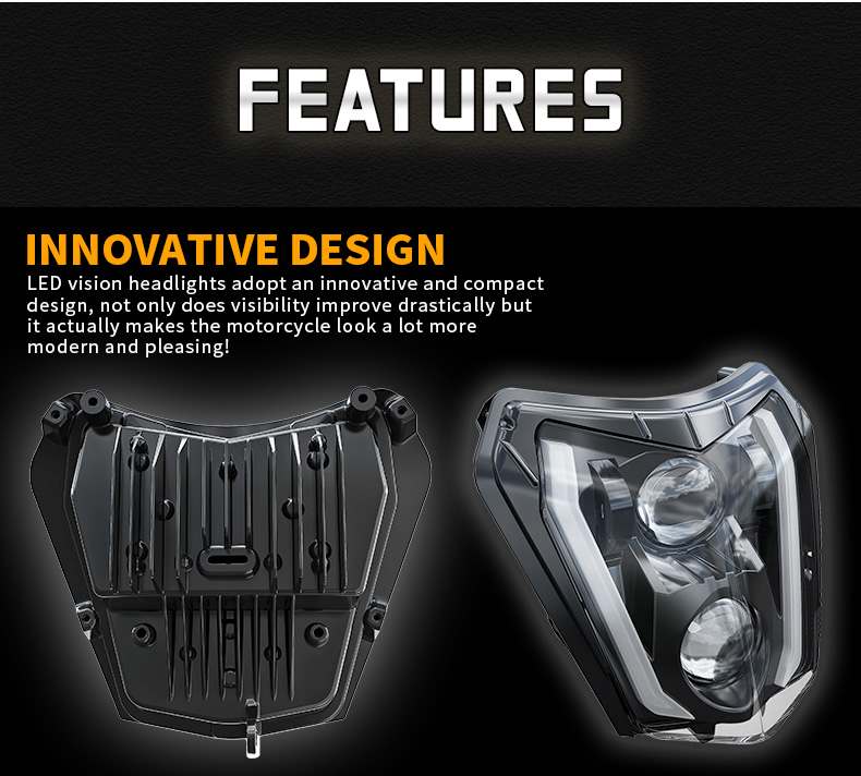 KTM EXC LED-Scheinwerfer, innovatives Design