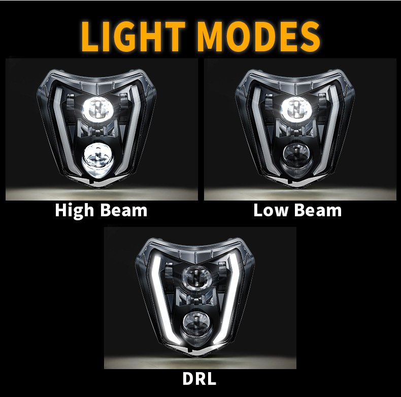 Modos de talón de faro LED KTM EXC
