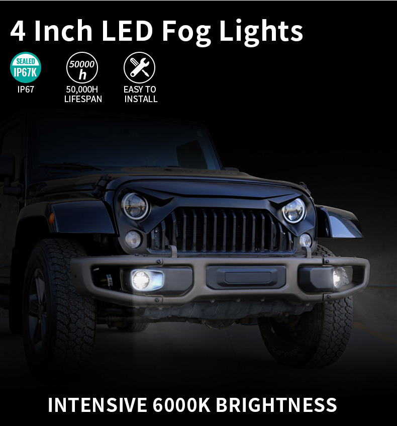 Jeep JK Led фарове за мъгла Сертификати