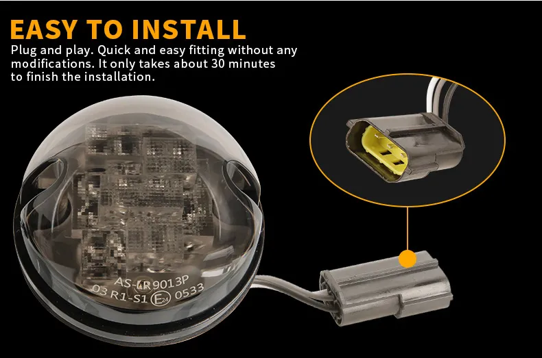 I-plug ug Play 1990-2016 Land Rover Defender Indicator Lights 