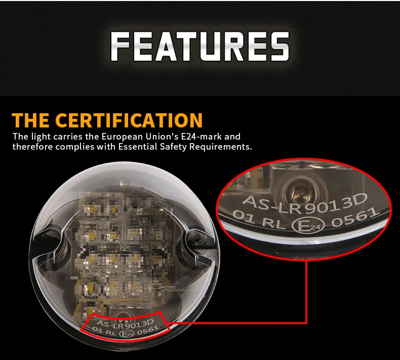 1990-2016 Land Rover Defender Indicator nga mga Kahayag nga Mga Feature