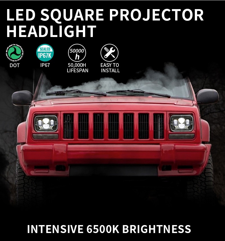 Labās puses stūres Jeep Cherokee priekšējo lukturu sertifikāts