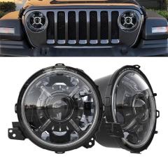 2020 2021 Jeep Wrangler faróis de led OEM 2019 2018 JL faróis de led luzes de halo