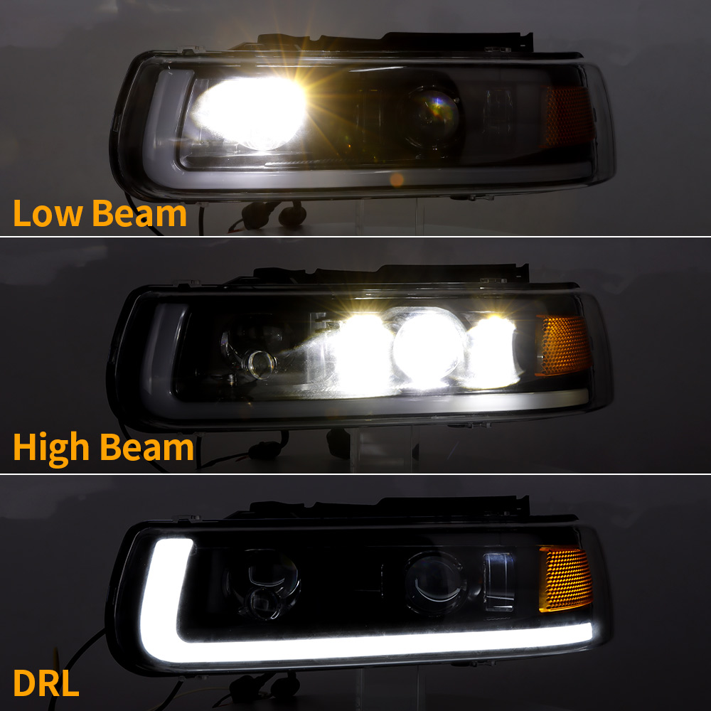 Faróis de LED personalizados Chevy Silverado
