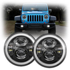 Faros delanteros Jeep Wrangler Halo 2017 Faros delanteros LED deportivos Unlimited Sport 2017 del Jeep Wrangler