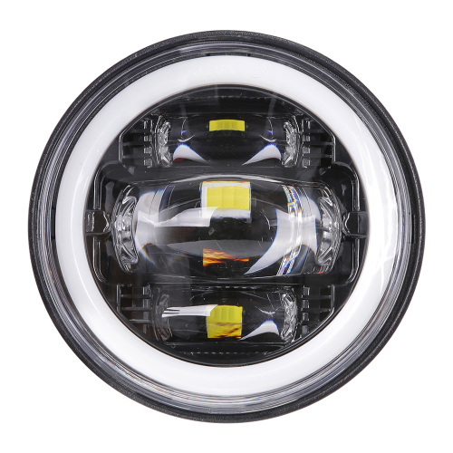 2005-2016 Harley Davidson Road King Fog Lights FLHR Classic Custom with Halo 4.5 inch Led Passing Lights
