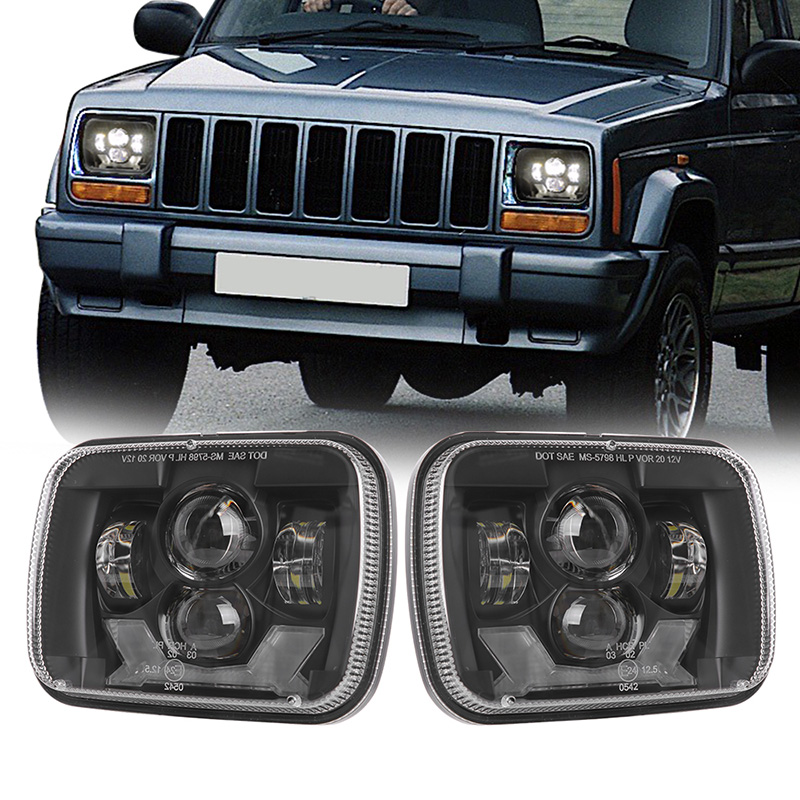 5x7 inci rectangular LED headlights