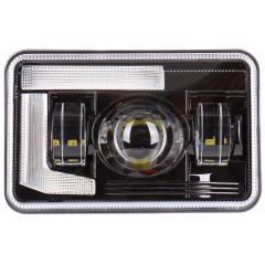 4x6 Led Headlights DOT Yovomerezeka Yosindikizidwa Beam Projector Halo Lights