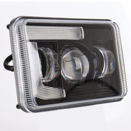 4x6 Led Headlights DOT Approved Sealed Beam Projector Halo Lights