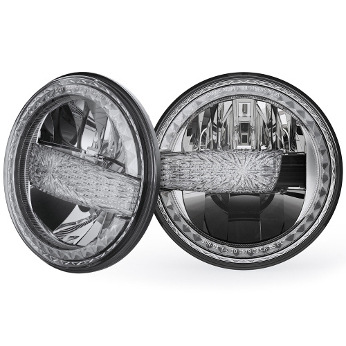 2007-2017 Jeep Wrangler JK Led Headlights Conversion Jeep JKU Led Headlights with White DRL