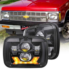 1982-1994 Chevy S10 Led Lights Pickup Chevrolet S10 Aftermarket Headlight Upgrade