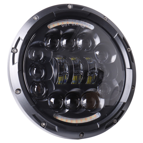 7'' round Jeep jk aftermarket headlights 2007-2018 with high low beam and drl