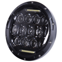 Conception spéciale 7 phares avec DRL pour Hummer H1 H2 noir Chrom Option 7 phare pour Jeep Wrangler JK TJ pour Harley